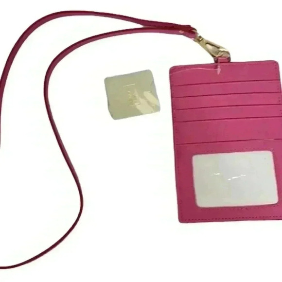 14th & Union Pink Lanyard Card Holder - Picture 1 of 3